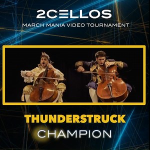 This is it, the champion of champions, the greatest of the greatest: THUNDERSTRUCK ⚡⚡ retains its crown as 2CELLOS most popular video ever, as voted by you! 🏅🎻 Stay tuned for the prize ceremony... 😉 | 2CELLOS