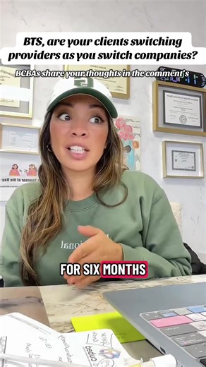 Case study: Your client is so attached to you that the family leaves agencies to follow you. You were with one company for six months, then moved to a second company for a few months, and now you’re leaving again. The family is left without services because you don’t have a new job lined up. What are your thoughts? #bcba #autism #rbt #abatherapy