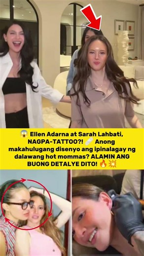 Grabe ang astig! 🔥 Ellen Adarna at Sarah Lahbati, may bagong tattoos! 🖤✨