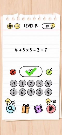 Brain test Level 15 Walkthrough