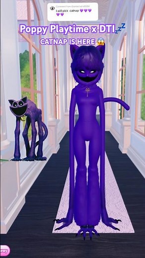 I Recreated CatNap from Poppy Playtime in DTI Roblox! 💤 #DTIUpdate #dresstoimpress #dti #catnap