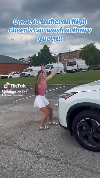 Car Wash Fundraiser by Lutheran High Cheerleaders