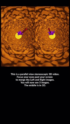 9.1K views · 142 reactions | Animated! This is a parallel view stereoscopic 3D video. Focus your eyes past your screen to merge the Left and Right images. You will now see 3 images. The middle is in 3D. Subscribe to this account to get exclusive access to dozens of full screen videos PLUS vote on the next videos you want to see next! | Ben Greenberg | Facebook