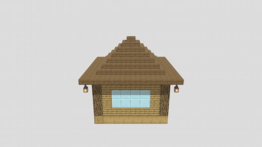 Minecraft House 3D Model (.obj) - Download Free 3D model by HuyAC (@cle9993)
