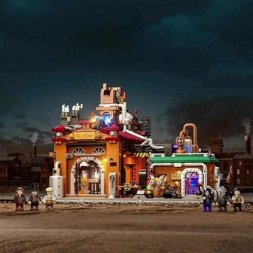 ⚙️ Steampunk Vibes, Factory Feels! 🏭✨ 💡 Keepin’ that retro steampunk lighting alive — with dynamic red, green & yellow signal lights that respond to every move ⚙️💚❤️💛 Real factory energy, right at your fingertips! 🔥 Victorian Charm Meets Industrial Power 🔩 Dive into the beauty of exposed gears & mechanics — pure steampunk magic with that vintage twist 💫 🚂 Mechanical Flow in Motion ⛓️ Conveyor belts, mine carts & railway tracks all come together for one seamless, interactive factory syste