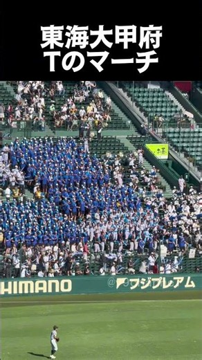 【高校野球 甲子園】 東海大甲府応援 Tのマーチ 吹奏楽 ブラバン チア #高校野球 #甲子園 #東海大甲府