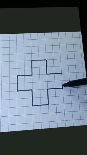 Easy 3D Drawing Plus Sign | Maths Sheet