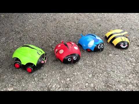 Experiment Car vs Doodles Ball | Crushing crunchy & soft things by car | Test Ex