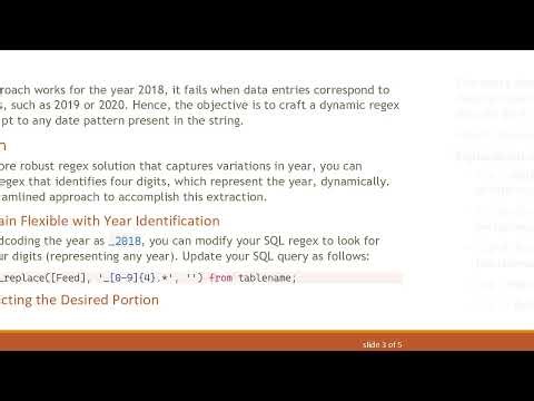 How to Use Regex in SQL for Dynamic Pattern Matching
