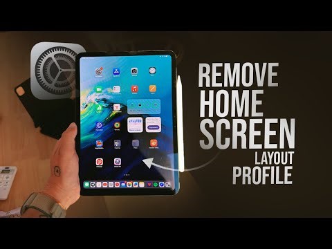 How to Remove the Home Screen Layout Profile on iPad (tutorial)