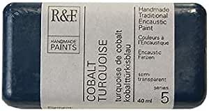 R&F Encaustic Paint, 40ml, Cobalt Turquoise