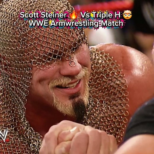 Scott Steiner 🤯 Vs Triple H 🔥 WWE Armwrestling💪 Match Wwe Greatest 🗿 Moment Ever #armwrestling #wwe