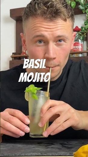 Most popular rum cocktail BUT with basil 🍃