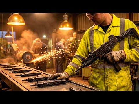 Inside the UZI Factory: From Compact Engineering to Iconic SMG Design (Full Process)
