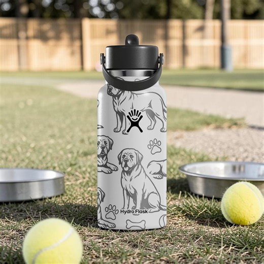 Vaso HydroFlask grabado con Labrador Retriever – 24 oz, 32 oz, 40 oz – Botella de agua con diseño de perro – Idea de regalo para amantes de los cachorros - Etsy España