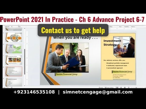 PowerPoint 2021 In Practice - Ch 6 Advance Project 6-7 | Advance Project 6-7 #advanceproject6-7