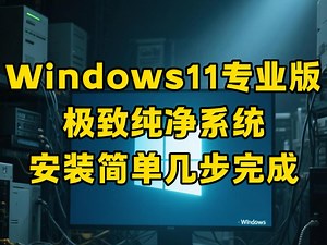 Windows 11 专业版：纯净无预装，几步操作即可安装，小白也能轻松装出清爽系统。#重装系统 #装机教程 #Win11专业版 #电脑知识