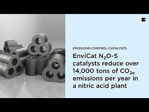 Reduce up to 99% nitrous oxide emissions with EnviCat N2O catalyst series