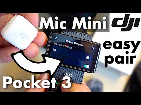 How to link DJI MIC MINI to DJI POCKET 3 camera...