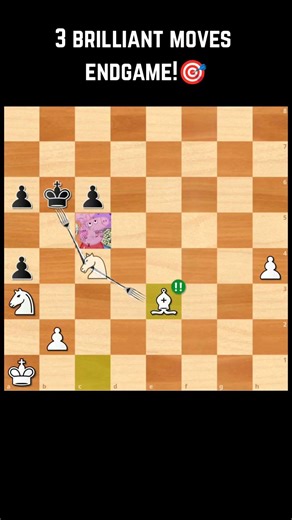 3 brilliant moves endgame!🎯