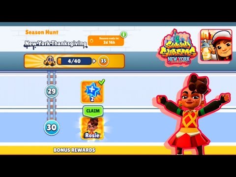Subway Surfers New York Thanksgiving Season Rewards Rosie Unlocked