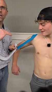Shoulder KT Tape for Better Stability | PT Shows Safe Support for Overhead Activities #shorts #fyp