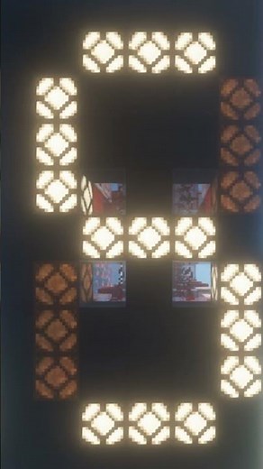 7 segment display #redstoneengineering #minecraft #shorts