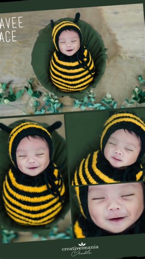 Bumblebee Theme Newborn Photoshoot
