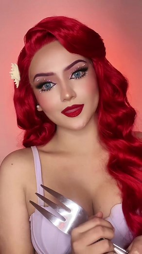Ariel Makeup Transformation Tutorial for Halloween 2022