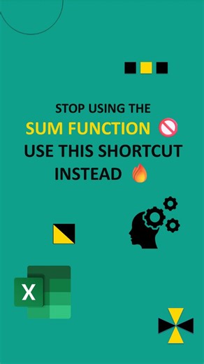 Datawithlogic on Instagram: "Stop using the SUM function. Use this shortcut instead — it’ll save you time ⏱️#exceltips #exceltricks #excelhacks"