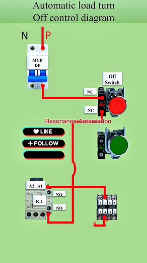 7.9K views · 70 reactions | On delay Timer Motor Control Connection Diagram #CircuitDiagram #electrician #electronicsengineering #EngineeringTips #motor #Industrial #control | Resonance Automation | Facebook