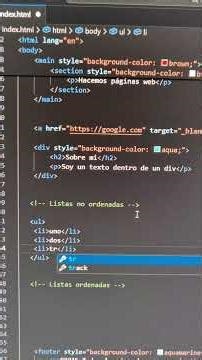 Como crear listas en HTML (manera facil) #norrkode #html #programming #diseñoweb