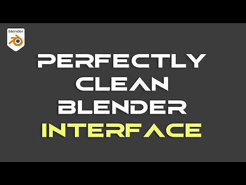 Perfectly Clean Blender Interface