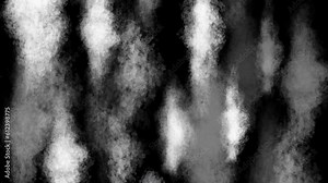 Realistic Cloudy sky animation. Animated Vertical Clouds time-lapse Isolated on Black Backdrop Natural clouds landscape illustration. Hand Drawn Clouds background. Animated clouds background template.