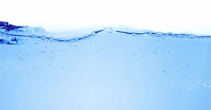 Many Bubbles in Water Close Up Abstract Water Wave with Bubbles in Slow Motion