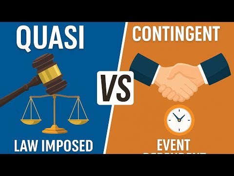 Quasi vs contingent contract explanation in simple words