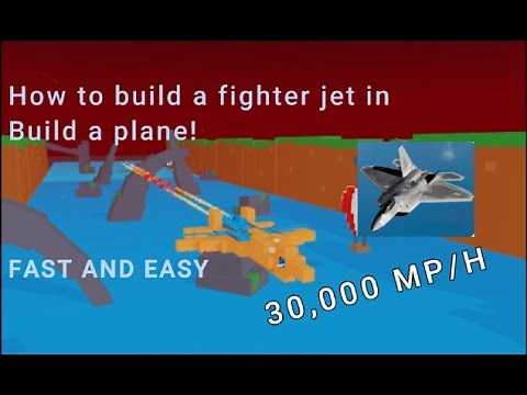 How to build a fighter jet in build a plane (Fast and easy)
