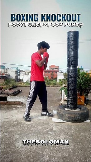 Boxing Knockout Combo 🥊 | Body Punch + Hook Punch | Learn Powerful Boxing Moves! #tutorial #shorts