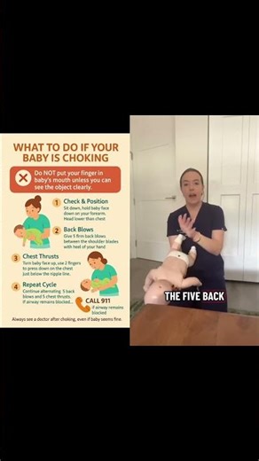 🚨 Baby Choking & CPR: What Parents Need to Know#baby