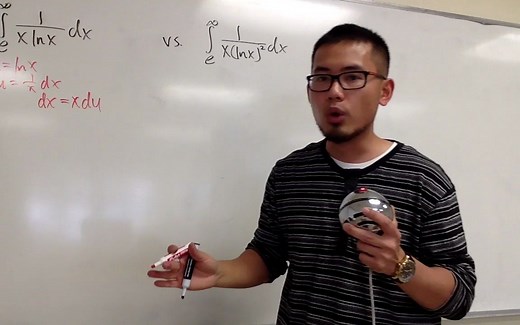 不正确的积分1xlnx与1xlnx^2从e到inf| Improper integrals 1(xln(x)) vs. 1(x(ln(x))^2) from e