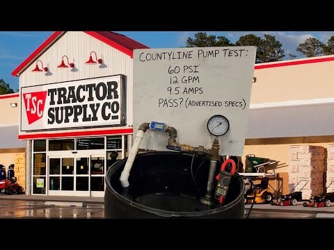 We tested a Tractor Supply Well Pump. Is it any Good? Countyline Submersible Pump 1Hp 2-wire 12 GPM.