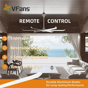 [Hot Item] Vfans 3 Colors Light 6 Speed Adjustable Remote Controller Electric Commercial Fan for Hacienda Villa Enterprise Shops
