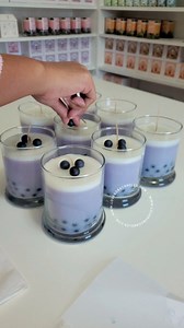 32K views · 2.7K reactions | The process of making taro boba candles involves several steps, available on our website and Etsy shop. We've just restocked! Grab one now before they sell out! #candles #lovebobacandles #taro #bts #handmade #sabrinacarpenter #boba | Love Boba Candles LLC | Facebook