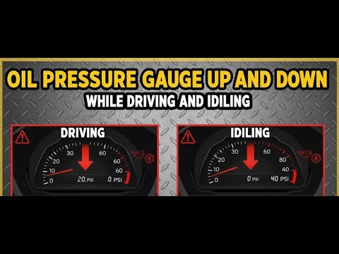 Oil pressure gauge goes up and down while driving and idling