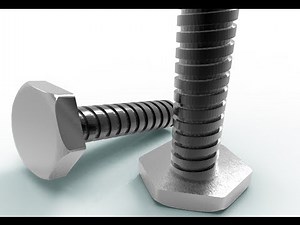 3D modelling ACME bolt using AutoCAD