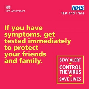 2.6M views · 1.2K reactions | Coronavirus. Got symptoms? Get tested. Don’t wait, protect your friends and family. | UK Government | Facebook
