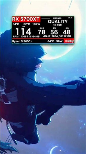#wuwa Ultra no FSR | rx 5700 xt + 5 5600x |