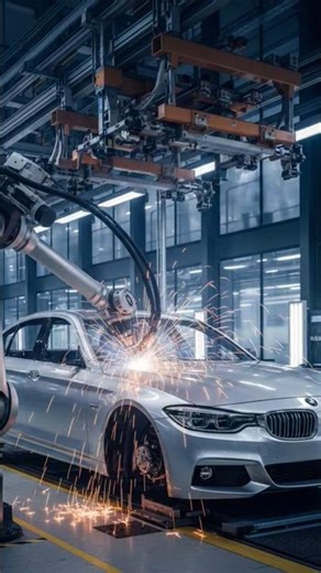 Inside BMW Factory: Complete Car Manufacturing Process Explained# shorts