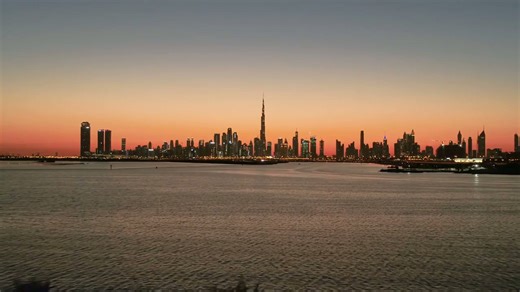 Drone over Dubai: The most populous city in the United Arab Emirates