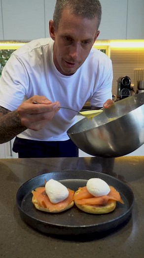 Perfect hollandaise sauce for Christmas morning eggs benny. Recipe on my Instagram post #recipe #foodtiktok #food #viral